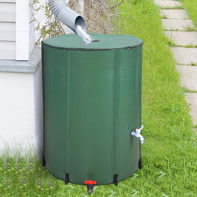 Réservoir de stockage pliable pour système de collecte d'eau de pluie