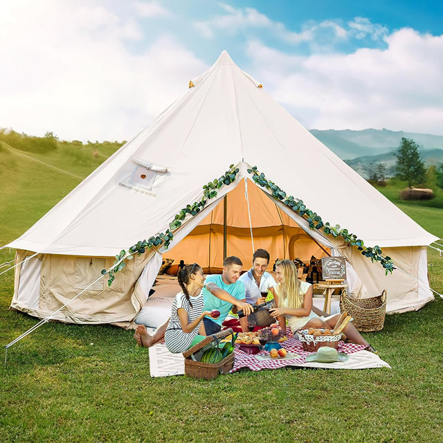 Tente de camping en toile Glamping Bell