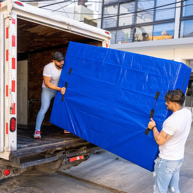  Sac de rangement pour matelas en bâche réutilisable Queen Size avec 8 poignées