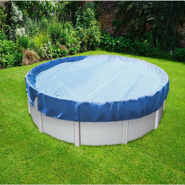 Bâche de protection de sécurité pour couverture de piscine ronde hors sol 