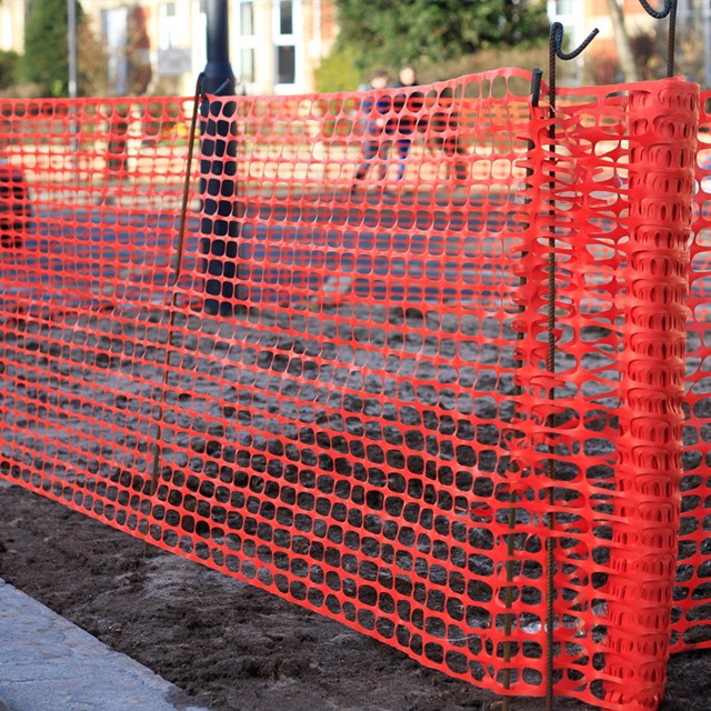 Filet de barrière de sécurité en plastique