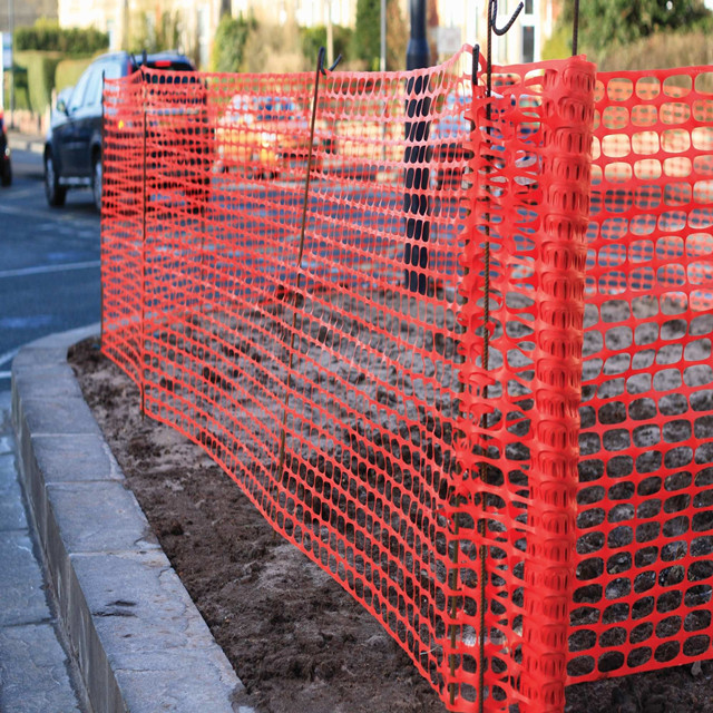 Filet de barrière de sécurité en plastique