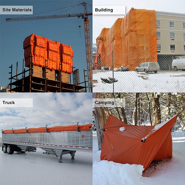 Bâche de couverture de traitement du béton isolée pour temps froid